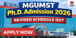 MGUMST PhD Admission 2026 Revised Schedule Out  Apply by Jan 7